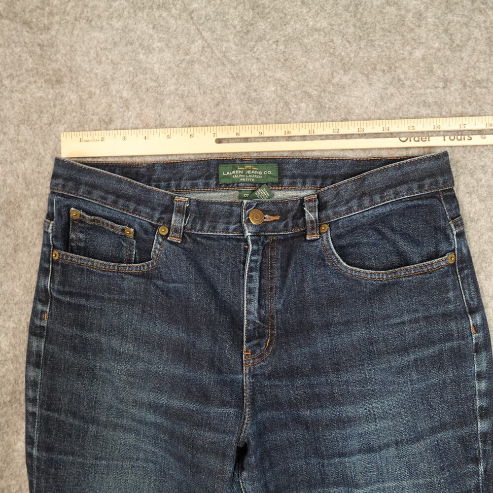 Lauren Ralph Lauren Dark Wash Straight Leg Jeans - Picture 2 of 11
